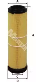 A8931 MFILTER Фильтр воздушный E200/300 CDI W211 OM611/612 02-